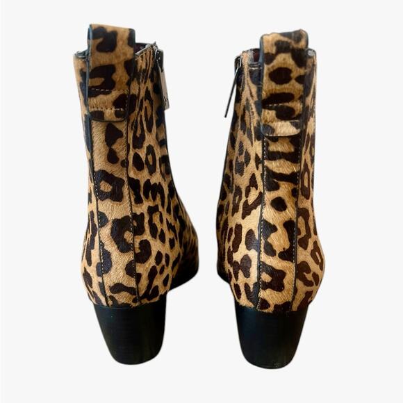 SARTO by Franco Sarto Vianca Leopard Genuine Calf Hair Bootie – Sz 9 - Picture 7 of 8
